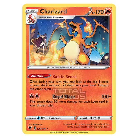 Pokemon - Sword & Shield - Vivid Voltage - Charizard - 025/185