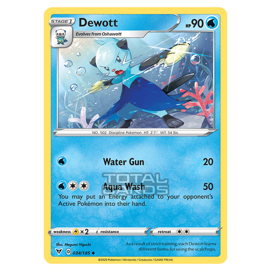 Pokemon - Sword & Shield - Vivid Voltage - Dewott - 034/185