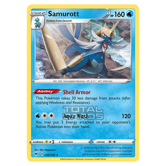 Pokemon - Sword & Shield - Vivid Voltage - Samurott - 035/185