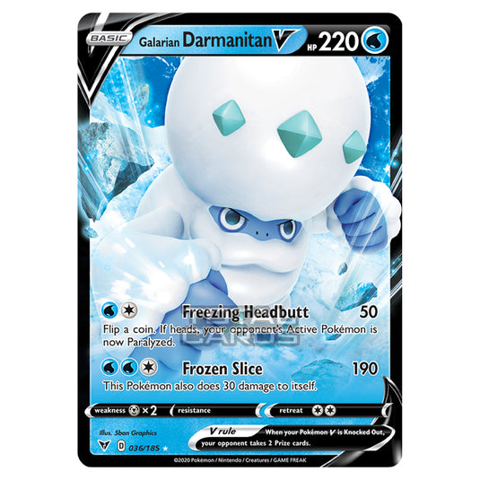 Pokemon - Sword & Shield - Vivid Voltage - Galarian Darmanitan V - 036/185