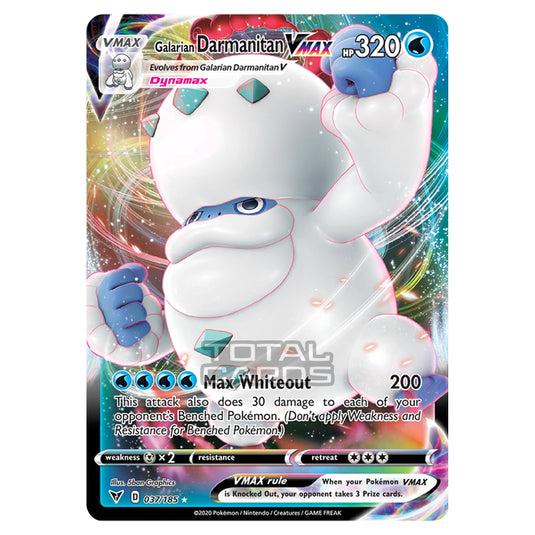 Pokemon - Sword & Shield - Vivid Voltage - Galarian Darmanitan VMAX - 037/185