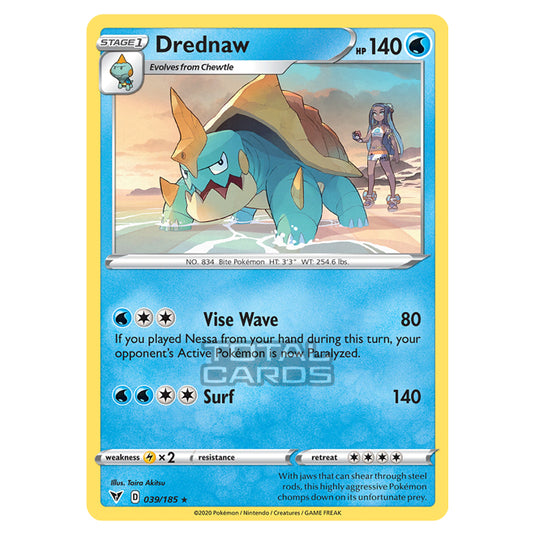 Pokemon - Sword & Shield - Vivid Voltage - Drednaw - 039/185