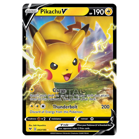 Pokemon - Sword & Shield - Vivid Voltage - Pikachu V - 043/185