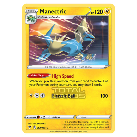 Pokemon - Sword & Shield - Vivid Voltage - Manectric - 052/185