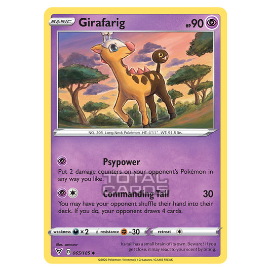 Pokemon - Sword & Shield - Vivid Voltage - Girafarig - 065/185