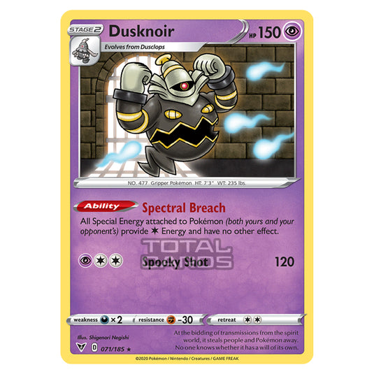 Pokemon - Sword & Shield - Vivid Voltage - Dusknoir - 071/185