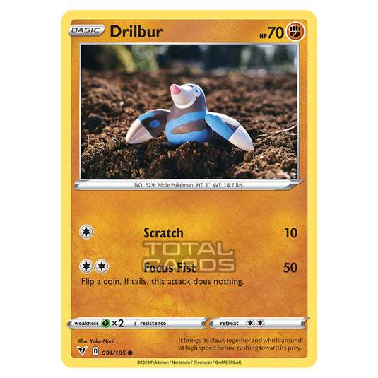 Pokemon - Sword & Shield - Vivid Voltage - Drilbur - 091/185