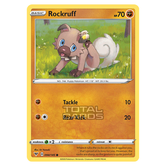 Pokemon - Sword & Shield - Vivid Voltage - Rockruff - 094/185