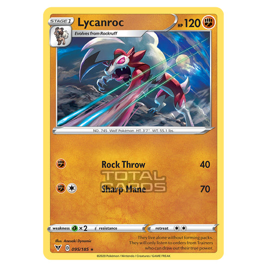 Pokemon - Sword & Shield - Vivid Voltage - Lycanroc - 095/185