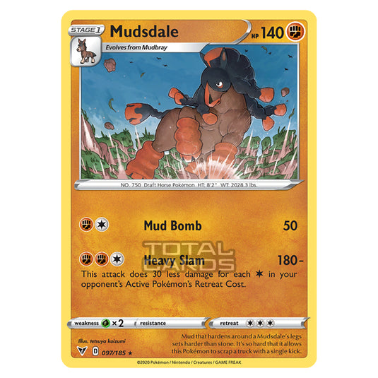 Pokemon - Sword & Shield - Vivid Voltage - Mudsdale - 097/185