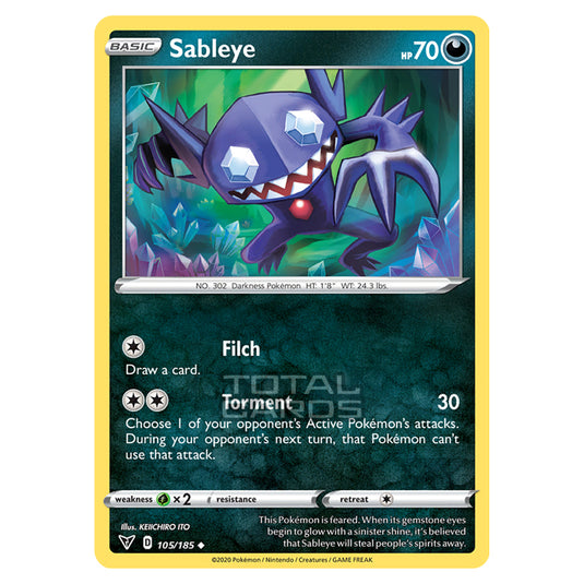 Pokemon - Sword & Shield - Vivid Voltage - Sableye - 105/185