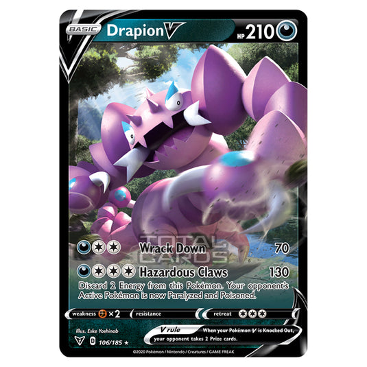 pokemon card drapion Pokemon - Sword & Shield - Vivid Voltage - Drapion V
