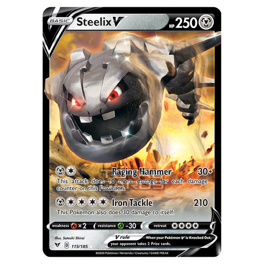 Pokemon - Sword & Shield - Vivid Voltage - Steelix V - 115/185