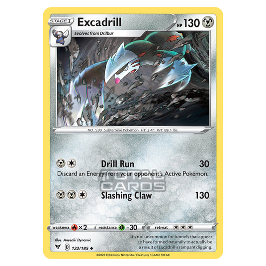 Pokemon - Sword & Shield - Vivid Voltage - Excadrill - 122/185