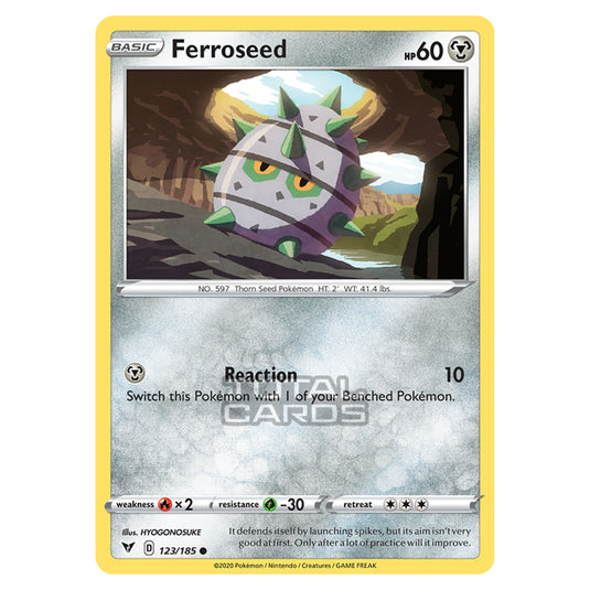 Pokemon - Sword & Shield - Vivid Voltage - Ferroseed - 123/185