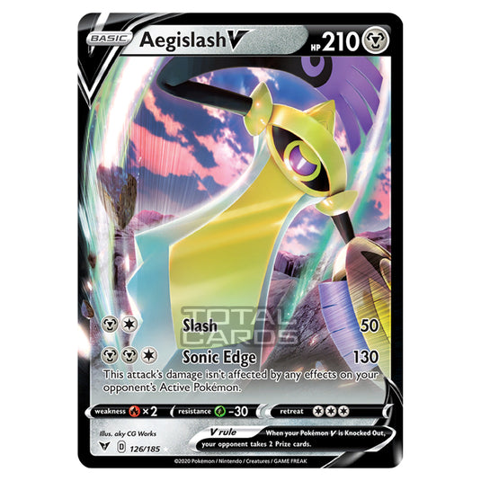 Pokemon - Sword & Shield - Vivid Voltage - Aegislash V - 126/185