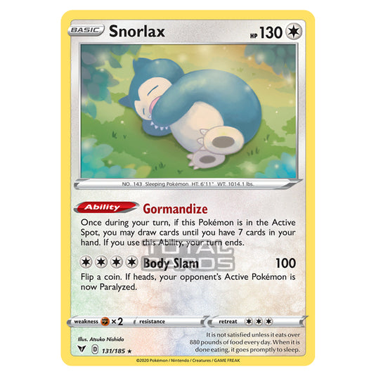 Pokemon - Sword & Shield - Vivid Voltage - Snorlax - 131/185