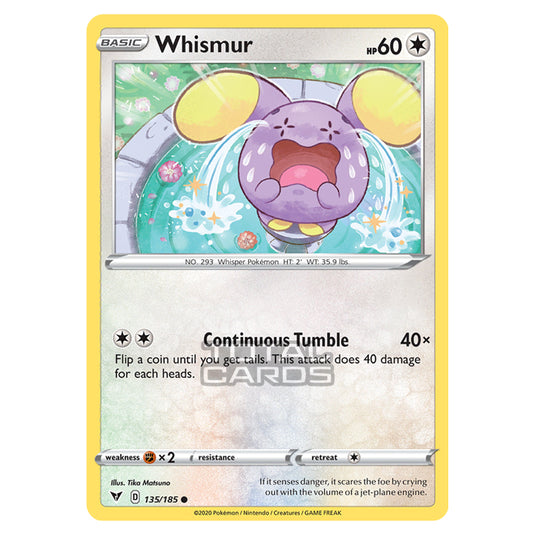 Pokemon - Sword & Shield - Vivid Voltage - Whismur - 135/185