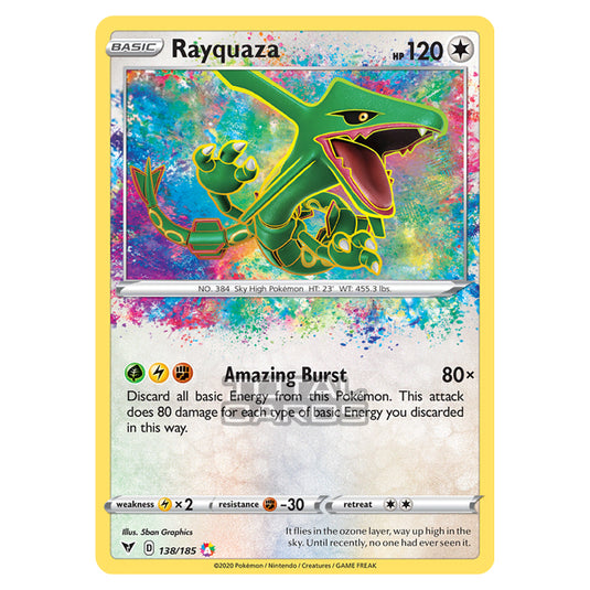 Pokemon - Sword & Shield - Vivid Voltage - Rayquaza - 138/185