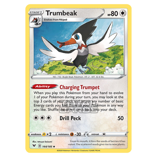 Pokemon - Sword & Shield - Vivid Voltage - Trumbeak - 144/185