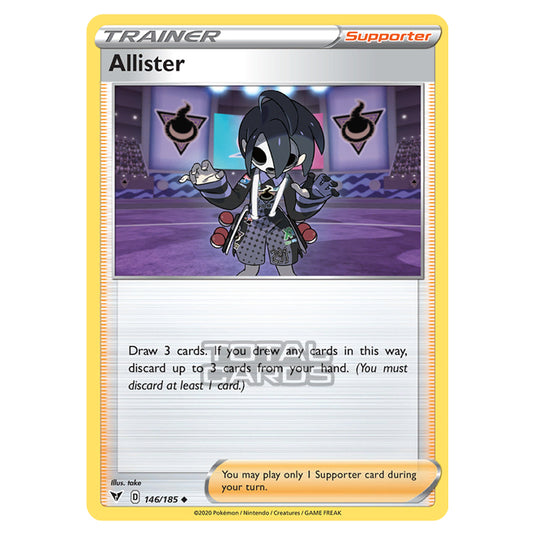 Pokemon - Sword & Shield - Vivid Voltage - Allister - 146/185 Pokemon - Sword & Shield - Vivid Voltage - Allister - 146/185