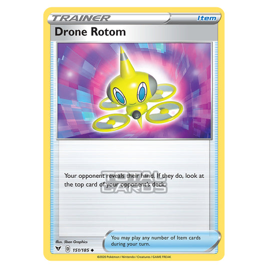 Pokemon - Sword & Shield - Vivid Voltage - Drone Rotom - 151/185