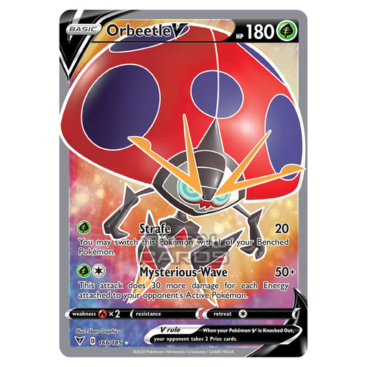 Pokemon - Sword & Shield - Vivid Voltage - Orbeetle V - 166/185