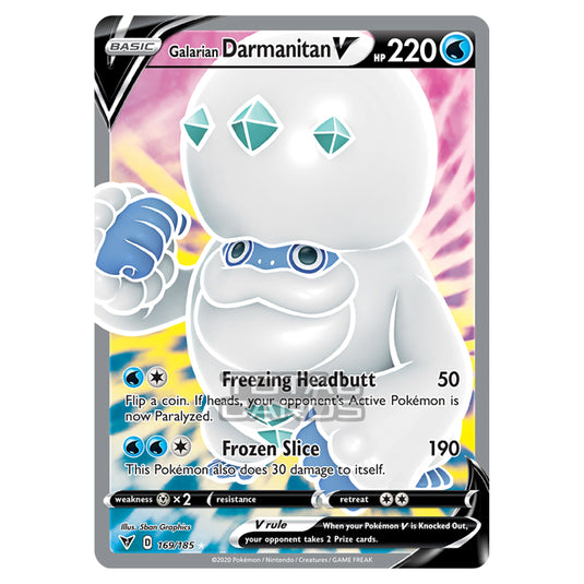 Pokemon - Sword & Shield - Vivid Voltage - Galarian Darmanitan V - 169/185