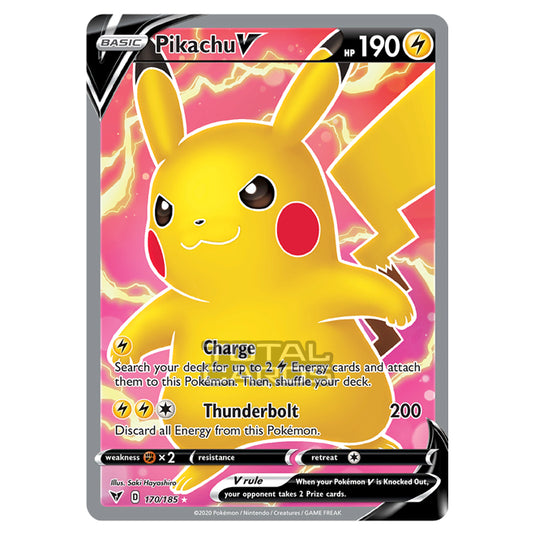 Pokemon - Sword & Shield - Vivid Voltage - Pikachu V - 170/185