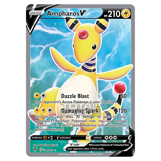 Pokemon - Sword & Shield - Vivid Voltage - Ampharos V - 171/185