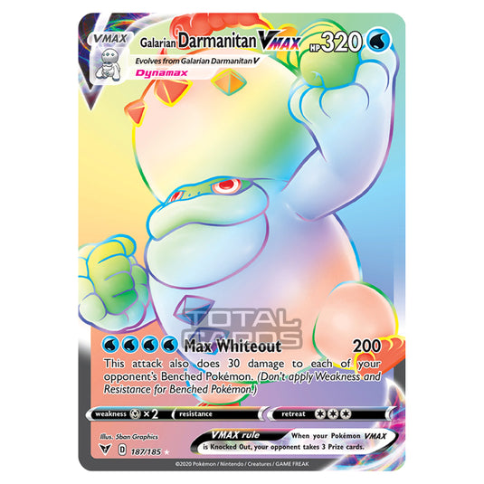 Pokemon - Sword & Shield - Vivid Voltage - Galarian Darmanitan VMAX - 187/185