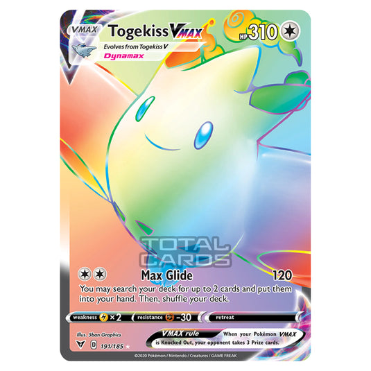 Pokemon - Sword & Shield - Vivid Voltage - Togekiss VMAX - 191/185