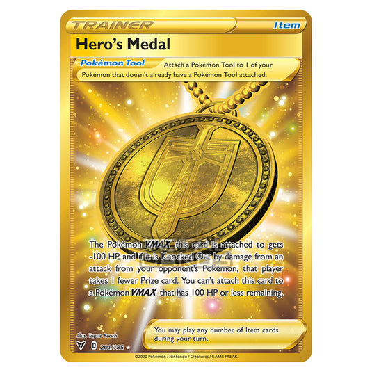 Pokemon - Sword & Shield - Vivid Voltage - Hero's Medal - 201/185