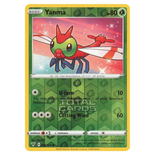 Pokemon - Sword & Shield - Vivid Voltage - Yanma - 006/185 - (Reverse Holo)