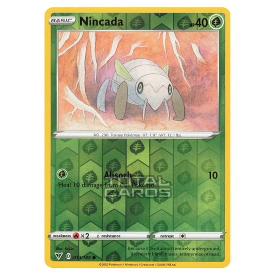 Pokemon - Sword & Shield - Vivid Voltage - Nincada - 013/185 - (Reverse Holo)