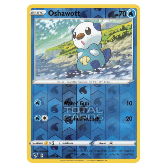 Pokemon - Sword & Shield - Vivid Voltage - Oshawott - 033/185 - (Reverse Holo)