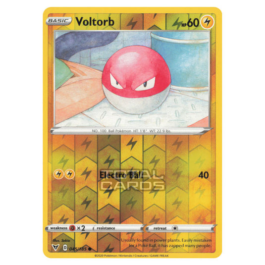 Pokemon - Sword & Shield - Vivid Voltage - Voltorb - 045/185 - (Reverse Holo)