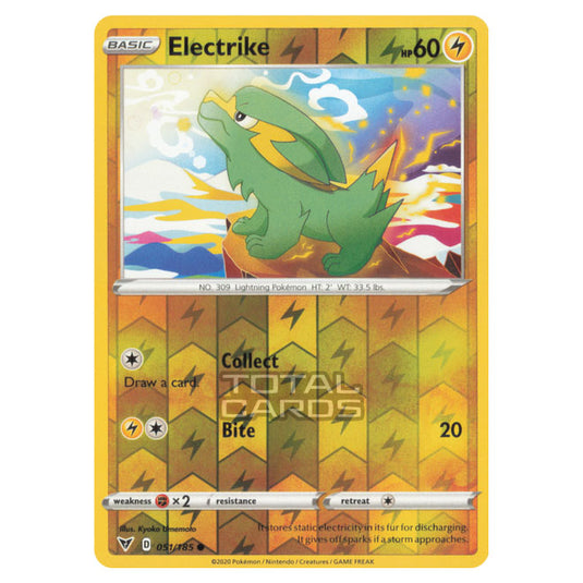 Pokemon - Sword & Shield - Vivid Voltage - Electrike - 051/185 - (Reverse Holo)