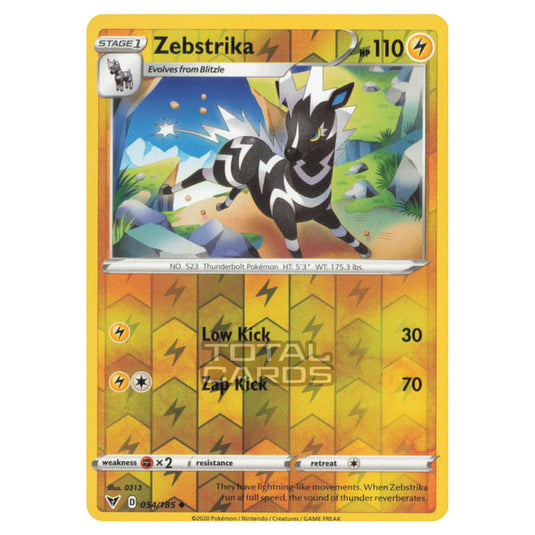 Pokemon - Sword & Shield - Vivid Voltage - Zebstrika - 054/185 - (Reverse Holo)