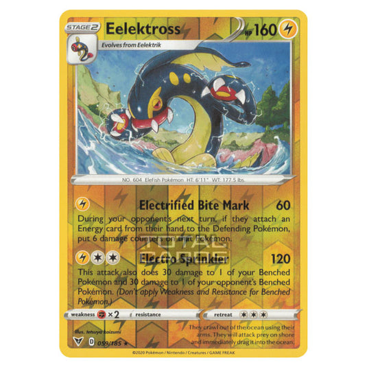 Pokemon - Sword & Shield - Vivid Voltage - Eelektross - 059/185 - (Reverse Holo)