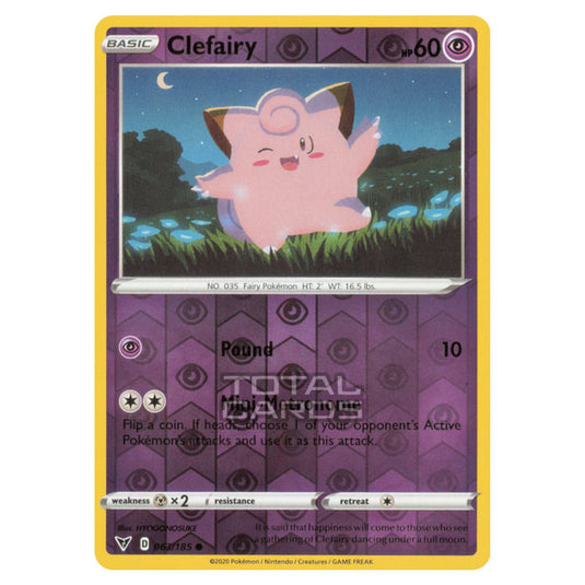 Pokemon - Sword & Shield - Vivid Voltage - Clefairy - 063/185 - (Reverse Holo)