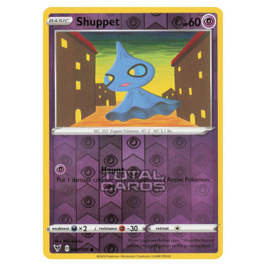 Pokemon - Sword & Shield - Vivid Voltage - Shuppet - 067/185 - (Reverse Holo)