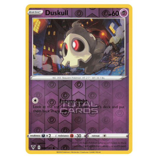 Pokemon - Sword & Shield - Vivid Voltage - Duskull - 069/185 - (Reverse Holo)