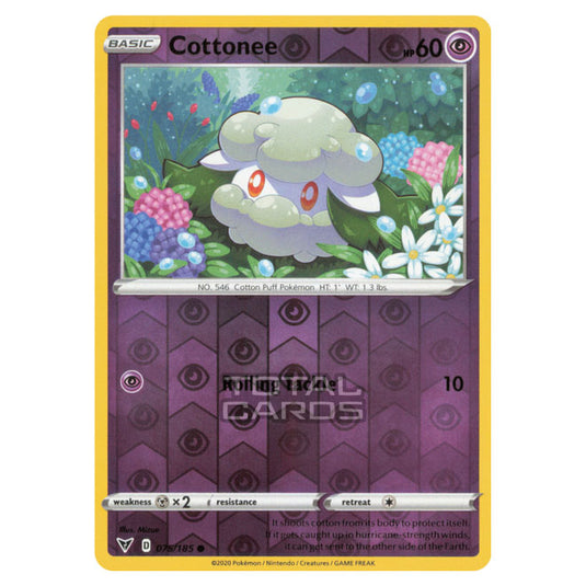 Pokemon - Sword & Shield - Vivid Voltage - Cottonee - 075/185 - (Reverse Holo)