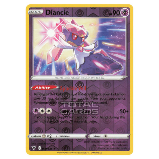 Pokemon - Sword & Shield - Vivid Voltage - Diancie - 079/185 - (Reverse Holo)