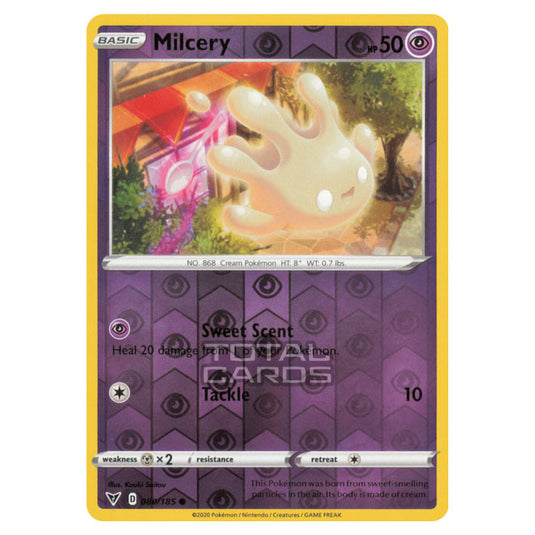 Pokemon - Sword & Shield - Vivid Voltage - Milcery - 080/185 - (Reverse Holo)