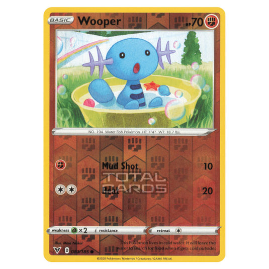 Pokemon - Sword & Shield - Vivid Voltage - Wooper - 083/185 - (Reverse Holo)