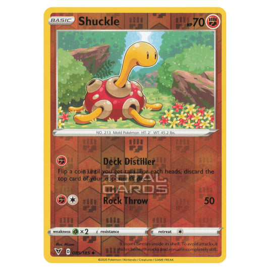 Pokemon - Sword & Shield - Vivid Voltage - Shuckle - 085/185 - (Reverse Holo)