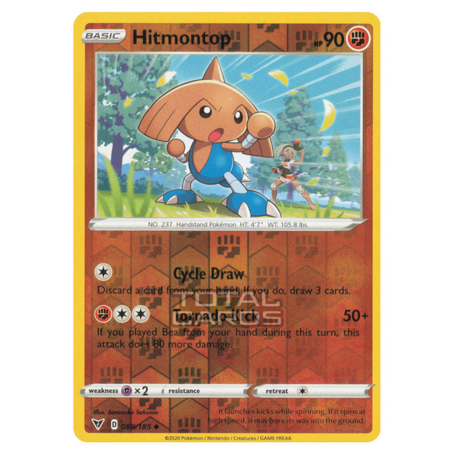 pokemon hitmontop card 2001 Nintendo Neo Discovery Hitmontop-Holo 1St Edition Fighting Rarity Pokemon - Sword & Shield