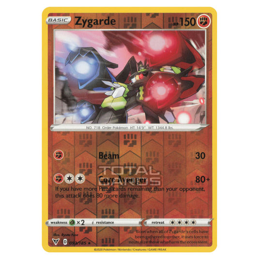 Pokemon - Sword & Shield - Vivid Voltage - Zygarde - 093/185 - (Reverse Holo)